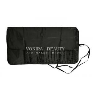 Professional Large Capacity Studio Makeup Brush Roll-up Pouch Travel Portable Snap Closure Pen Holder