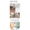 China Wholesale factory Custom Adjustable Light Ceiling Fan , 3 Reversible Blade Ceiling Fan With Light And Remote wholesale