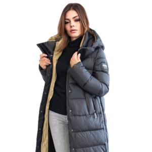 FODARLLOY 2022 High End Winter Puffer Jacket Ladies Warm Hooded Cotton-padded Clothes Women Slim Long Down Woman Jacket And Coat