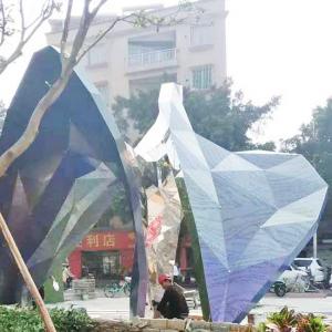 China ODM ASTM 316 Stainless Steel Garden Sculptures Yard Art Painting Color supplier