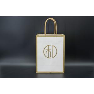 China ODM Recycled Paper Shopping Bags Personalized Bulk Kraft Bags With Handles supplier