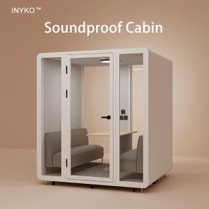 China 20dB- 45dB Soundproof Meeting Pods , Quick Assembly Office Booths And Pods wholesale
