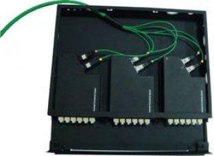 Sliding Tray Design MPO/MTP Fiber Optic MPO Cassette-1U for Data Center and SAN