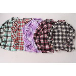 China Soft Touch Lounge Ladies Plaid Shirts Womens Plaid Flannel Shirts S M L XL 2XL supplier