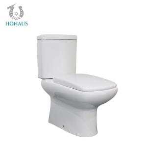 Ceramic Bathroom Sanitary Ware Two Piece Toilet Bowl Anti Bacteria