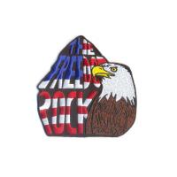 China Custom Iron On Patches Embroidery American Eagle Logo Clothes Hats Patch on sale