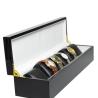 China Modern Design 6 Slots Custom Wood Watch Box Rectangle Wooden Watch Case Box wholesale