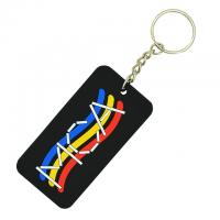 China 3D Soft Flexible 3 Inches PMS Color PVC Key Chain on sale