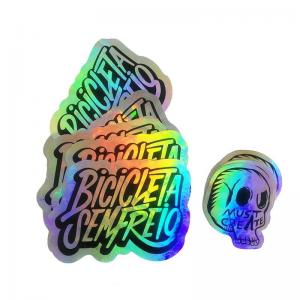 China Die Cut Offset Printing Stickers Reflective Rainbow Custom Holographic Stickers supplier