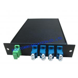 China 8 Channel optical fiber multiplexer , high speed multiplexer LC Connector supplier