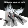 China 60cm Long Chain Zipper Open End Atuo Lock Customized with Logo Zip Binder for Down Jacket Reflective Zipper wholesale