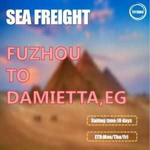 China Shipping From Fuzhou to Damietta Egypt