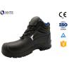 Construction Site Ppe Safety Boots , Slip On Steel Toe Boots Warehouse Black