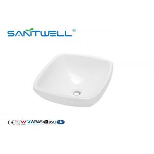 China Standard Size Bathroom Sink Basin Ceramic Hand Basin With Solid Surface supplier