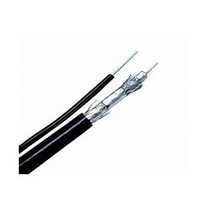 China RG6 Quad Shielded with Steel Messenger Outdoor CATV Coaxial Cable UL CM Standard supplier