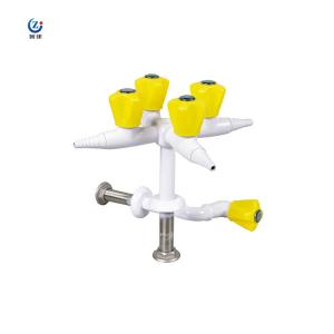 Manual Laboratory Gas Taps Anti Alkali Cock Valve Leak Detection System