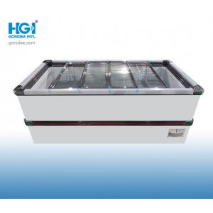 1050L Manual Defrost Supermarket Island Freezer With Sliding Glass Top SASO CB