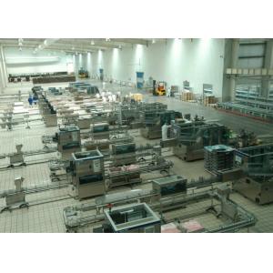 Pillow - Shape Packaged Dairy Production Line , Milk Products Manufacturing Machines