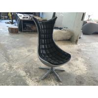 Black Animal Fiberglass Arm Chair / Living Room Mermaid Tail Chairs