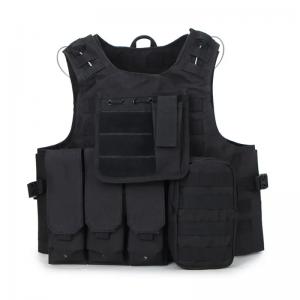 1000D Oxford Military And Police Equipment Black Molle Tactical Vest Plate Carrier