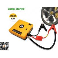 China Heavy Duty Truck Pocket Power Bank Portable Auto Jump Starter Yellow 16800mAH on sale