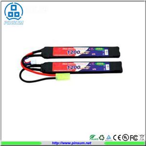 China Rechargeable RC Airsoft LiPo Battery Packs 20C 11.1V 1200mAh Long Bar Battery Packs supplier