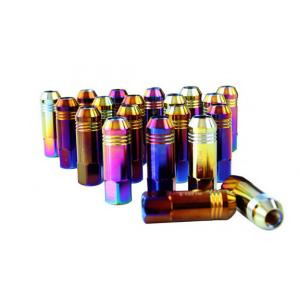 Alloy / Carbon / Stainless Steel Auto Lug Nuts For Rims 60mm , 12 Months Warranty
