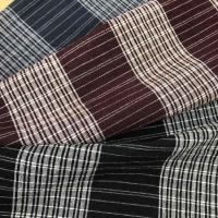 China ポプリンの格子縞のあや織りの麻布の点検および縞の生地のギンガムの衣服材料 on sale