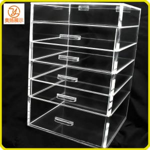 China eco-friendly acrylic makeup organizer with 5 drawers supplier