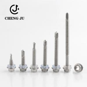 304 Screw Accessories Stainless Steel Roofing Hex Washer Head Screw Hex Self Drill Screw