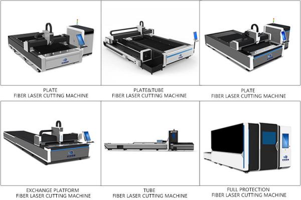 3000mm Metal Square Tube Laser Cutting Machine Water Cooling