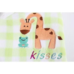 flannel  Cute Baby Receiving Blankets Soft Touch Animal Printed Tear - Resistant