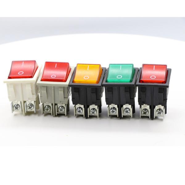 Dpst On Off Neon Lamp KCD Rocker Switch , 120V Double Throw KCD4 Rocker Switch