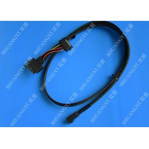 SFF 8639 To SFF 8643 Serial Attached SCSI Cable , Black SAS 68 Pin SCSI Cable