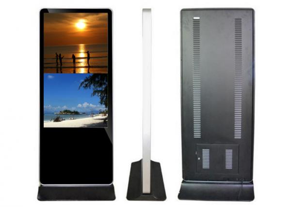 Indoor IR Touch Interactive Floor Stand Digital Signage Player For Resort