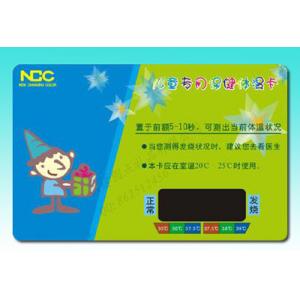 Test temperature Card / advertising temperature Card / Baby thermometers Card
