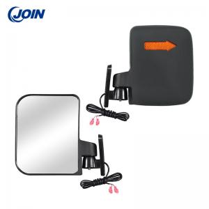 ODM Black LED Golf Car Rear View Mirrors Removable With Turn Signs