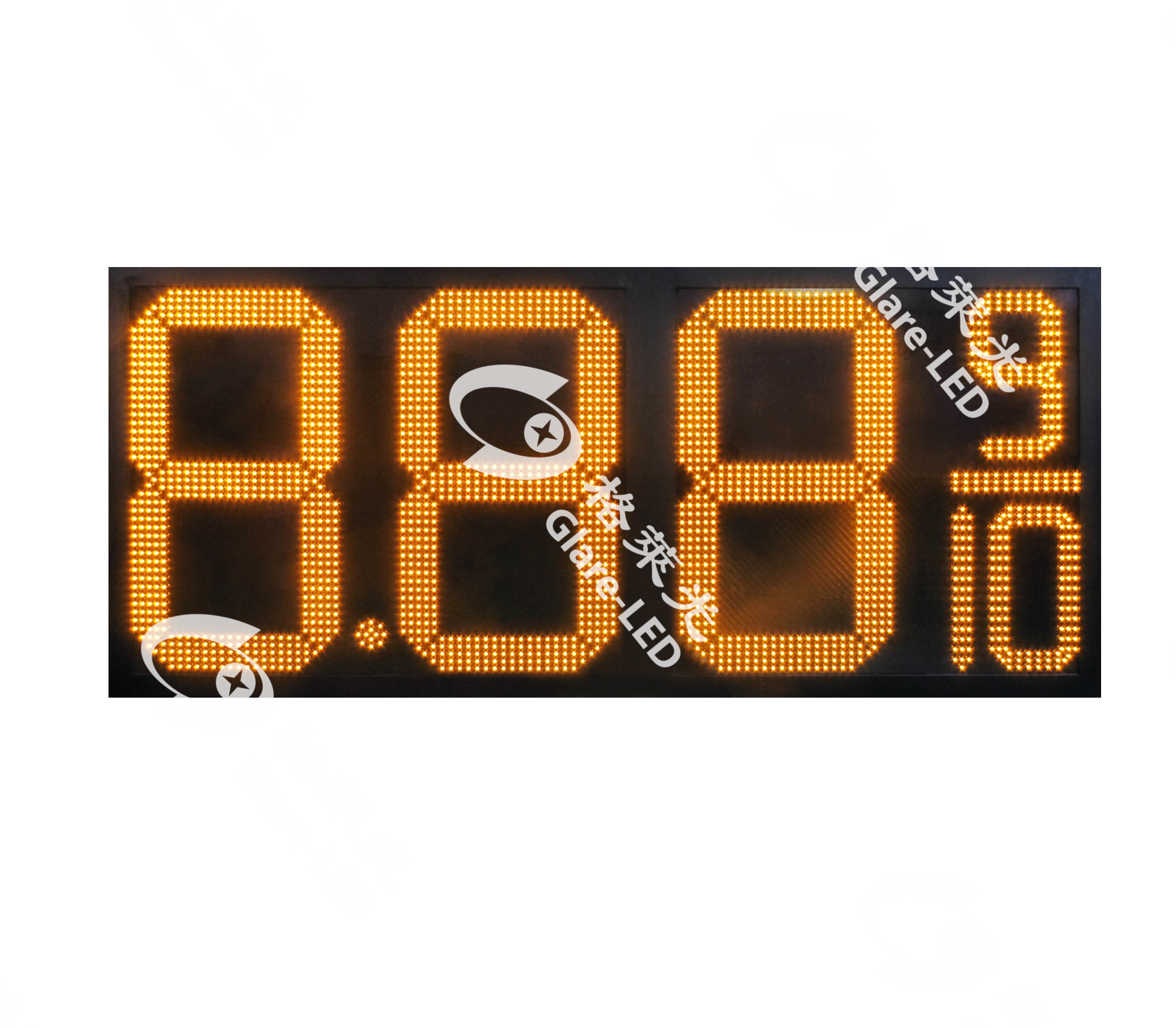 LED Gas Price Sign with RS232 TCP/IP GSM Communication for Gas Station Display Board