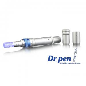 Microneedling Pen dr pen dermapen ultima a6 derma pen microneedle Silver with Blue color