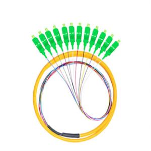 China Singlemode colorido da boa trança da fibra ótica da durabilidade para a rede de FTTH FTTB FTTX supplier