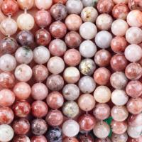 China 8mm Red Plum Blossom Gemstone Healing Crystal Stone Beads For Jewelry Making on sale