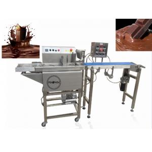380V Chocolate Bar Production Line / Commercial Hot Chocolate Coating Machine