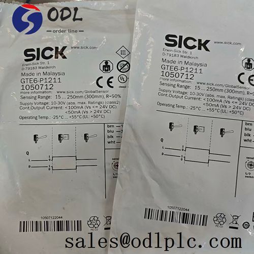 GTE6-P1211 Sick PLC Mini photoelectric sensor, proximity, high energy, 250mm, visible red, PNP， cable