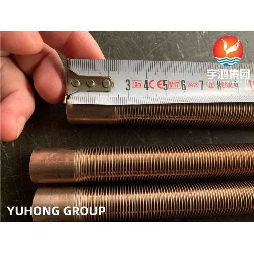 ASME SB111 C70600 Copper Nickel Integral Low Fin Tubes For Heat Exchangers