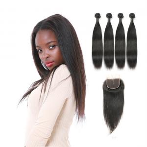China Genuine Raw Indian Remy Human Hair Extension Weave No Synthetic Hair supplier