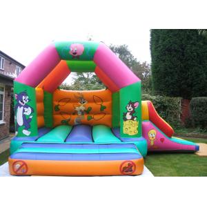 Custom Cartoon Inflatable Combo Tom And Jerry Bouncy Castle For Rent