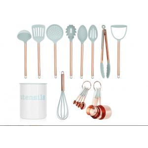 ODM Nylon Kitchen Utensil Sets Sky Blue Color Seamless BPA Free