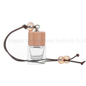 China UV Printing Handling Wooden Car Fragrance Bottle Lid for Elegant and Stylish Car Air Freshener on sale