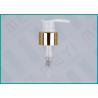 24/410 Screw Lock Lotion Pump Dispenser With Shiny Gold Aluminum Collar