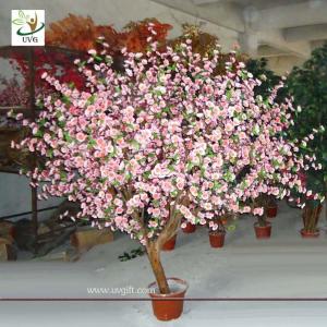UVG CHR041 Pink Cherry Blossom Wooden Tree Decoration Table top trees